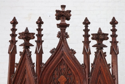 Kneeler  style Gothic en Oak Wood, France 19th century