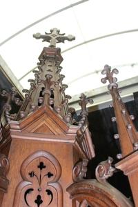 Pulpit style gothic en Oak wood, France 19th century