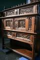 Sacristy-Cuboard style gothic en WOOD OAK, dutch 19th century