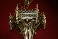 Sanctuary Lamp style gothic en bronze, France 19th century