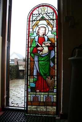 Stained Glass Window style GOTHIC en GLASS, FRANCE 19TH CENTURY