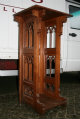 Statue Stand style Gothic en OAK, Dutch 19th century