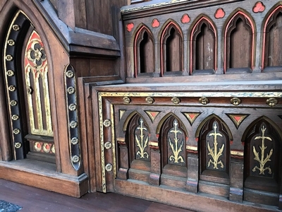 Altar style Gothic - style en Oak wood, France 19th century ( anno 1875 )