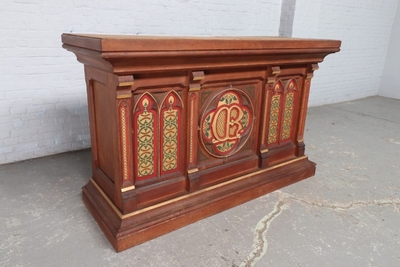 Altar  style Gothic - style en Oak Wood, France 19th century