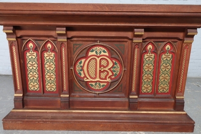 Altar  style Gothic - style en Oak Wood, France 19th century