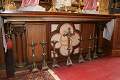 Altar style Gothic - style en Oak wood, Belgium 19th century