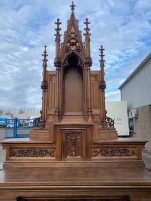 Altar style Gothic - Style en Oak Wood, BELGIUM 19 th century ( Anno 1865 )