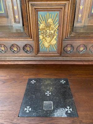 Altar style Gothic - style en Oak wood, France 19 th century ( Anno 1875 )