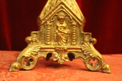 Altar - Cross style Gothic - style en Bronze / Gilt, France 19th century