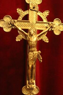 Altar - Cross style Gothic - style en Bronze / Gilt, France 19th century