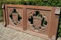 Altar Front style Gothic - style en Oak wood, belgium 19th century ( anno 1875 )