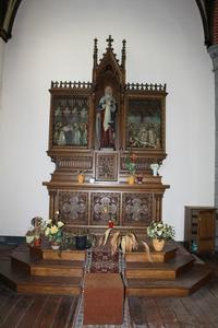 Altar Measures Without Steps. style Gothic - style en wood oak, 19th century