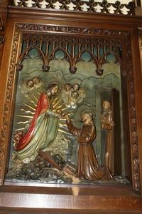 Altar Measures Without Steps. style Gothic - style en wood oak, 19th century