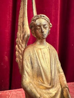 Angel style Gothic - Style en Bronze Gilt, France 19 th century ( Anno 1885 )