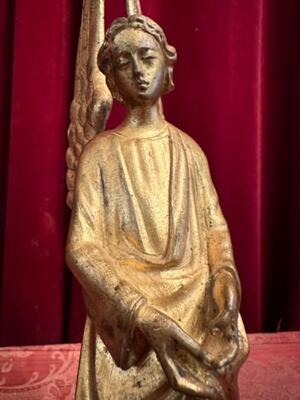 Angel style Gothic - Style en Bronze Gilt, France 19 th century ( Anno 1885 )