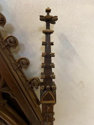 Architectural Element style Gothic - style en Oak wood, France 19 th century