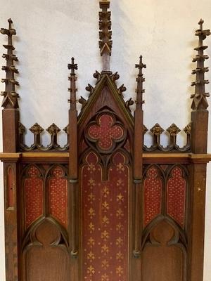 Architectural Element style Gothic - style en Oak wood, France 19 th century