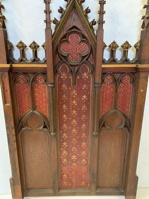 Architectural Element style Gothic - style en Oak wood, France 19 th century