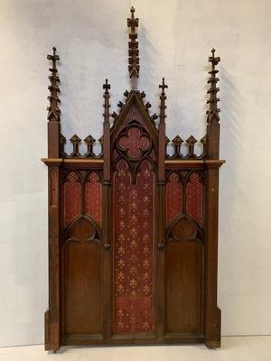 Architectural Element style Gothic - style en Oak wood, France 19 th century