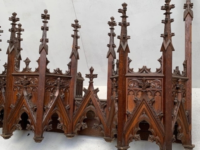 Architectural Element Eusebius Church Arnhem style Gothic - style en Oak wood, Arnhem Dutch 19th century ( anno 1875 )