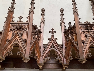 Architectural Element Eusebius Church Arnhem style Gothic - style en Oak wood, Arnhem Dutch 19th century ( anno 1875 )