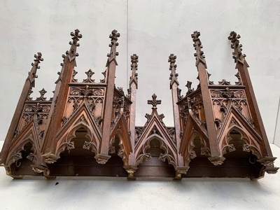 Architectural Element Eusebius Church Arnhem style Gothic - style en Oak wood, Arnhem Dutch 19th century ( anno 1875 )