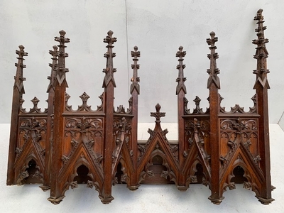 Architectural Element Eusebius Church Arnhem style Gothic - style en Oak wood, Arnhem Dutch 19th century ( anno 1875 )