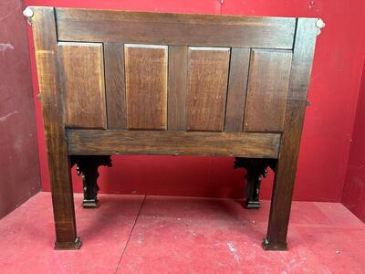 Bench style Gothic - Style en Oak wood, Belgium  19 th century