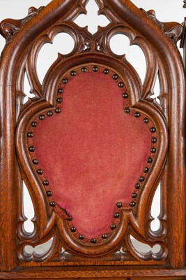 Bishop Seat  style Gothic - Style en Wood , Belgium  19 th century