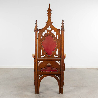 Bishop Seat  style Gothic - Style en Wood , Belgium  19 th century