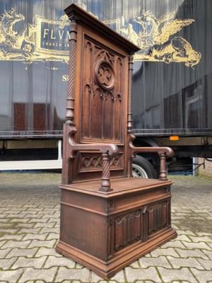 Bishop Seat style Gothic - Style en Wood, France 19 th century