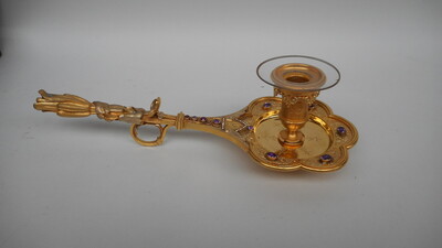 Blaker With Orignal Case  style Gothic - style en Brass / Gilt / Stones, Paris - France 19th century