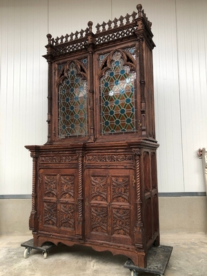 Bookcase  style Gothic - style France 19th century