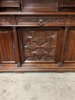 Cabinet  style Gothic - Style France 19 th century