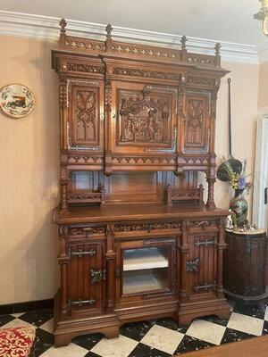 Cabinet Expected ! style Gothic - Style France 19 th century