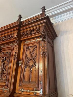 Cabinet Expected ! style Gothic - Style France 19 th century