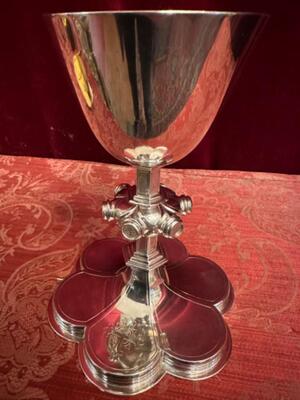 Chalice style Gothic - Style en Full - Silver, Belgium  19 th century