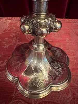 Chalice style Gothic - Style en Full - Silver / Could be Polished !, Belgium  20 th century ( Anno 1923 )