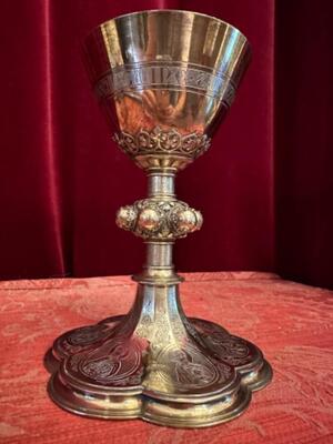 Chalice style Gothic - Style en Full - Silver / Could be Polished !, Belgium  20 th century ( Anno 1923 )