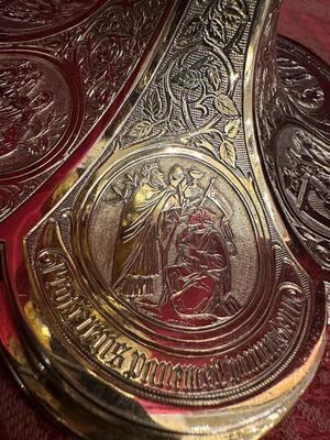 Chalice style Gothic - Style en Full - Silver / Polished & Varnished , Belgium  19th century anno 1875