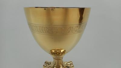 Chalice  style Gothic - Style en Full - Silver Gilt, Belgium 19 th century