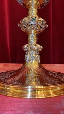 Chalice By Billiaux-Grosse  style Gothic - style en Full - Silver Gilt, Billiaux-Grosse (Brussels)