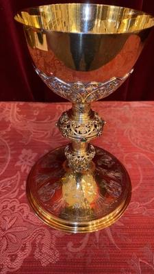 Chalice By Billiaux-Grosse  style Gothic - style en Full - Silver Gilt, Billiaux-Grosse (Brussels)