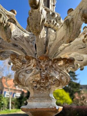 Chandelier style Gothic - Style en Wood, Netherlands  19 th century ( Anno 1865 )