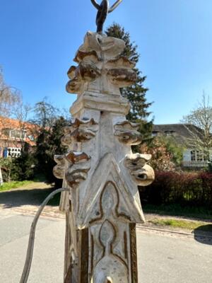 Chandelier style Gothic - Style en Wood, Netherlands  19 th century ( Anno 1865 )