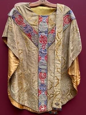 Chasuble style Gothic - style en Fabrics, Krefeld Germany 20th century ( 1920 )