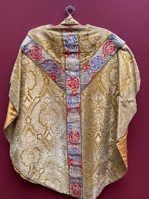 Chasuble style Gothic - style en Fabrics, Krefeld Germany 20th century ( 1920 )