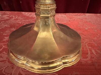 Ciborium style Gothic - Style en Brass / Gilt, Belgium  19 th century ( Anno 1865 )