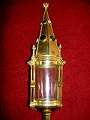 Cillinder Reliquary style Gothic - style en Brass / Bronze / Enamel, France 19th century