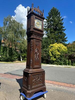 1 Gothic - style Clock Case Made By J.D. Jeager Meubelen Eeklo Belgium